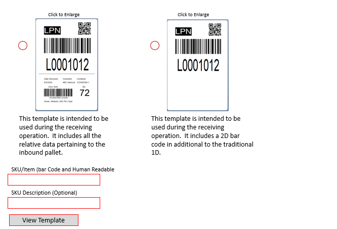 Warehouse Labeling