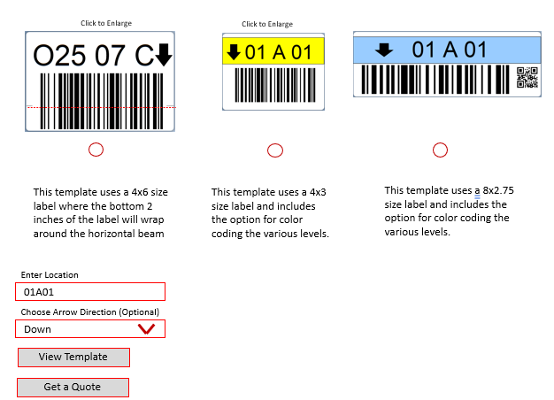 Warehouse Location Labeling