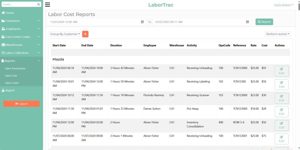 Labor Cost Reports by LaborTrac